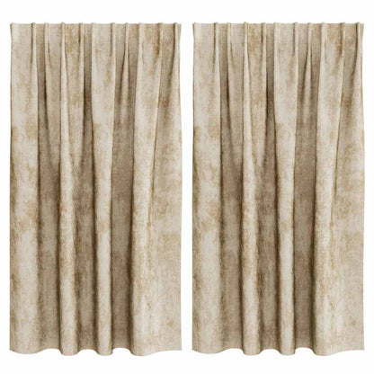 Samtvorhänge mit Vorhängen 2 pcs Weinrot 140 x 140 cm Samt