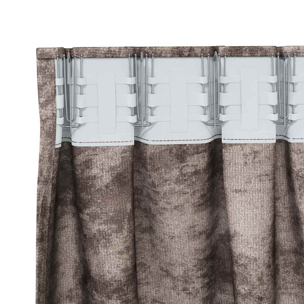 Samtvorhänge mit Vorhängen 2 pcs Weinrot 140 x 140 cm Samt