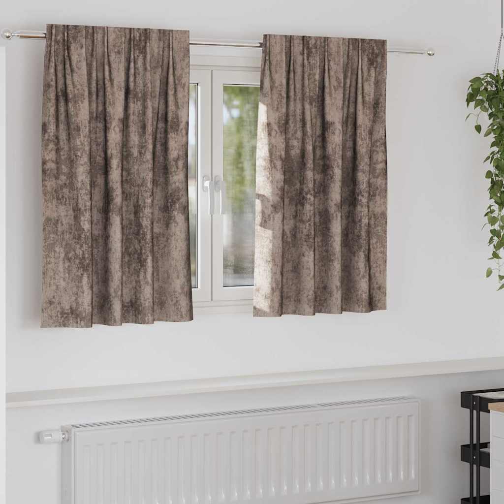 Samtvorhänge mit Vorhängen 2 pcs Weinrot 140 x 140 cm Samt