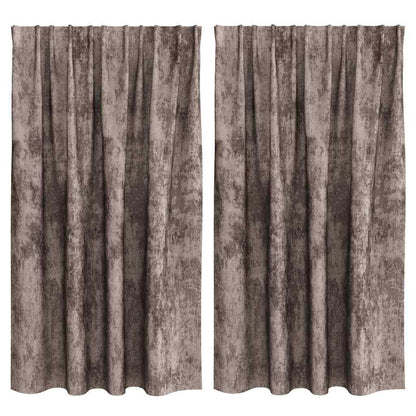 Samtvorhänge mit Vorhängen 2 pcs Weinrot 140 x 140 cm Samt