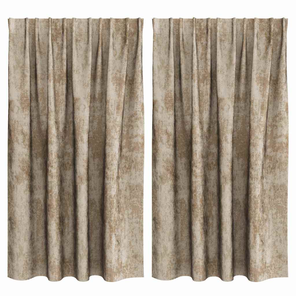 Samtvorhänge mit Vorhängen 2 pcs Weinrot 140 x 140 cm Samt