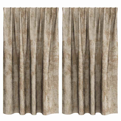 Samtvorhänge mit Vorhängen 2 pcs Weinrot 140 x 140 cm Samt