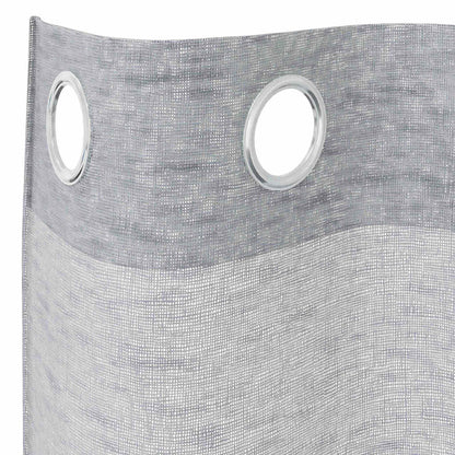 Voile-Vorhang mit Vorhängen 2 pcs Creme 140 x 140 cm Polyester