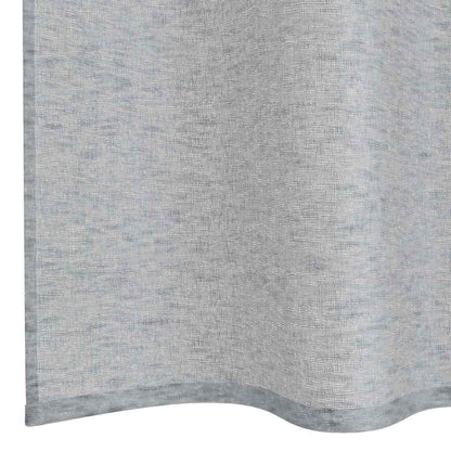 Voile-Vorhang mit Vorhängen 2 pcs Creme 140 x 140 cm Polyester