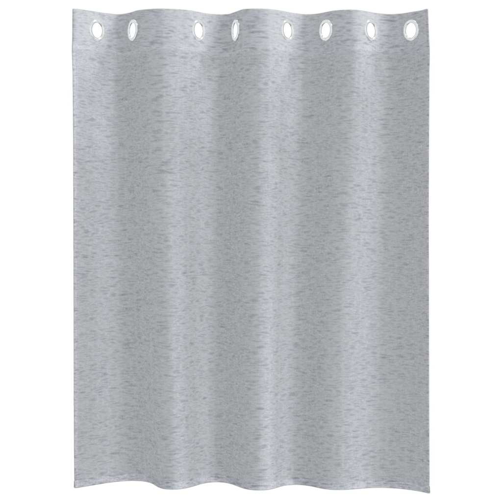 Voile-Vorhang mit Vorhängen 2 pcs Creme 140 x 140 cm Polyester