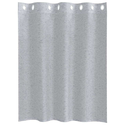 Voile-Vorhang mit Vorhängen 2 pcs Creme 140 x 140 cm Polyester
