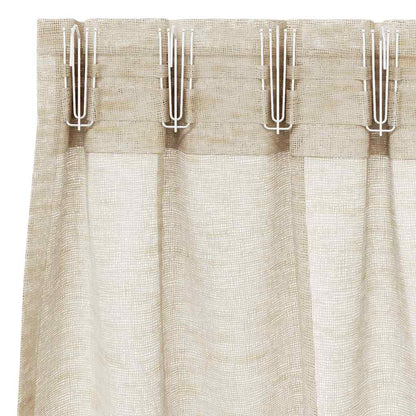 Voile-Vorhang mit Stangentaschen 2 pcs Weiß 175 x 140 cm Polyester