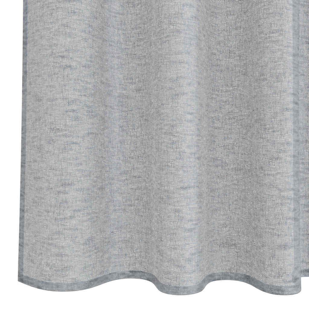 Voile-Vorhang mit Stangentaschen 2 pcs Weiß 175 x 140 cm Polyester