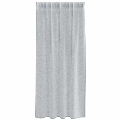 Voile-Vorhang mit Stangentaschen 2 pcs Weiß 175 x 140 cm Polyester