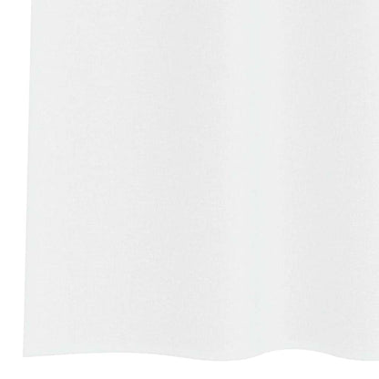 Voile-Vorhang mit Vorhängen 2 pcs Weiß 225 x 140 cm Polyester