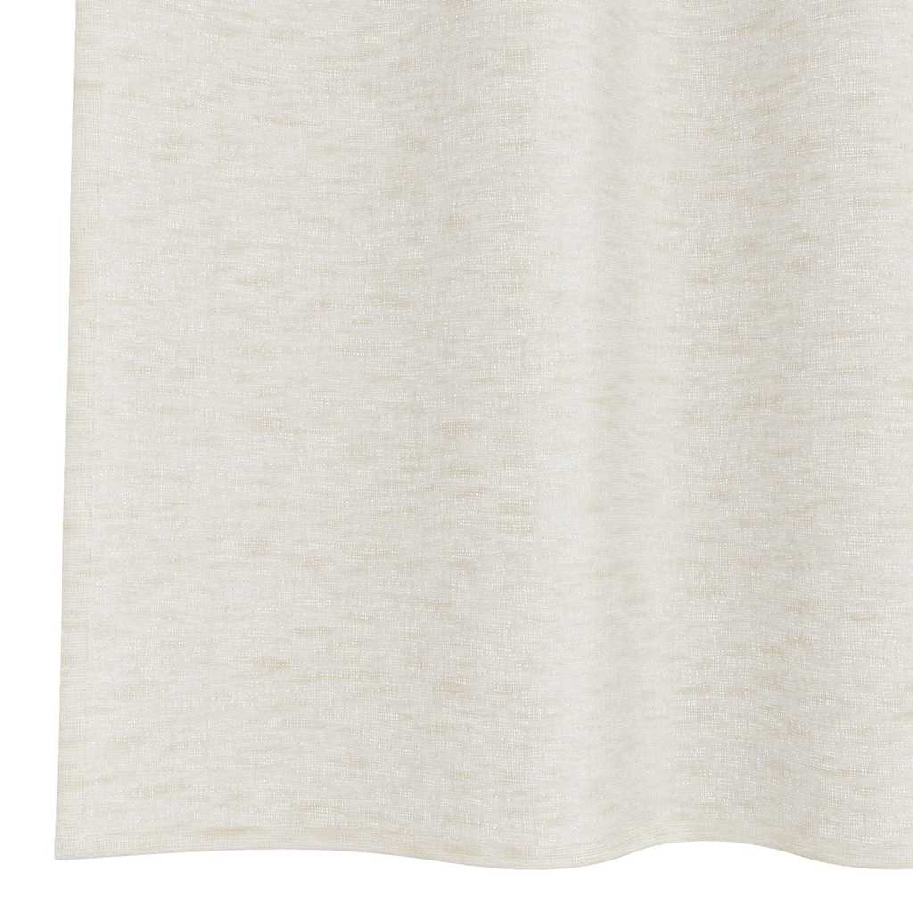Voile-Vorhang mit Schlaufen 2 pcs Weiß 245 x 140 cm Polyester