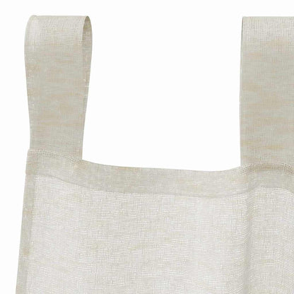 Voile-Vorhang mit Schlaufen 2 pcs Weiß 260 x 140 cm Polyester
