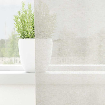 Voile-Vorhang mit Schlaufen 2 pcs Weiß 260 x 140 cm Polyester