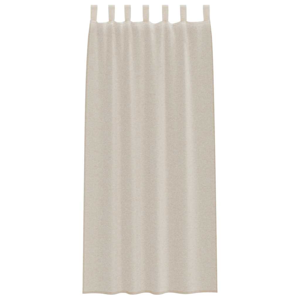 Voile-Vorhang mit Vorhängen 2 pcs Weiß 225 x 140 cm Polyester