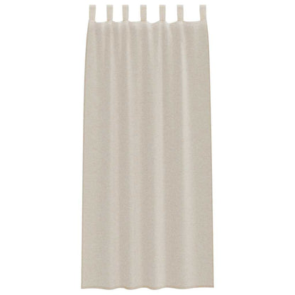 Voile-Vorhang mit Schlaufen 2 pcs Weiß 245 x 140 cm Polyester