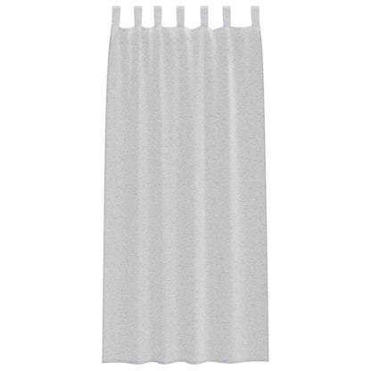 Voile-Vorhang mit Vorhängen 2 pcs Weiß 225 x 140 cm Polyester