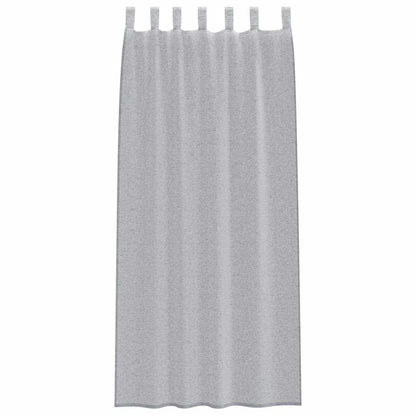 Voile-Vorhang mit Vorhängen 2 pcs Weiß 225 x 140 cm Polyester