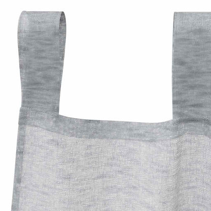Voile-Vorhang mit Schlaufen 2 pcs Weiß 245 x 140 cm Polyester