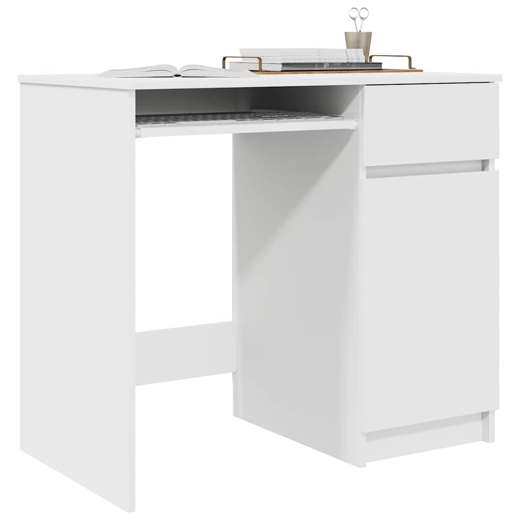 Schreibtisch Schwarz Eichen-Optik 86x49x76 cm Holzwerkstoff