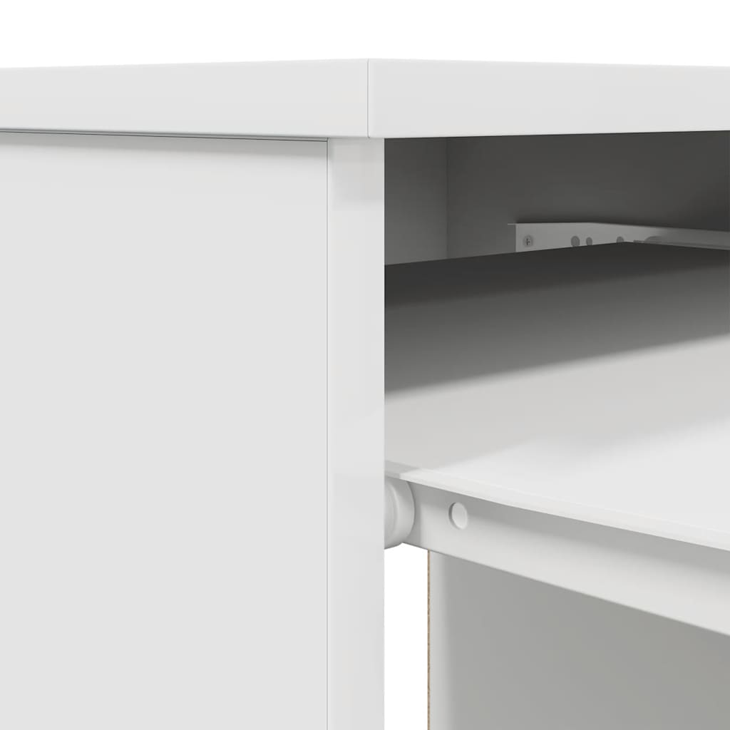 Schreibtisch Schwarz Eichen-Optik 86x49x76 cm Holzwerkstoff