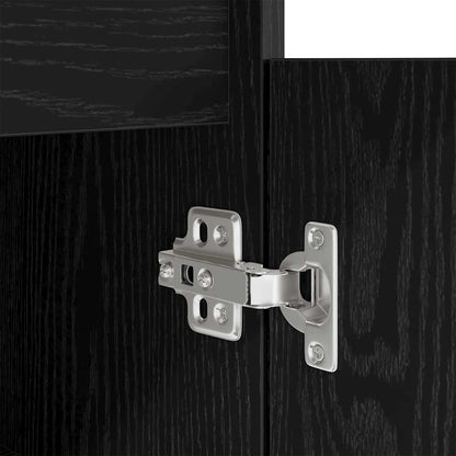 Schreibtisch Schwarz Eichen-Optik 86x49x76 cm Holzwerkstoff