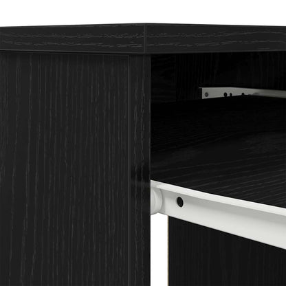 Schreibtisch Schwarz Eichen-Optik 86x49x76 cm Holzwerkstoff