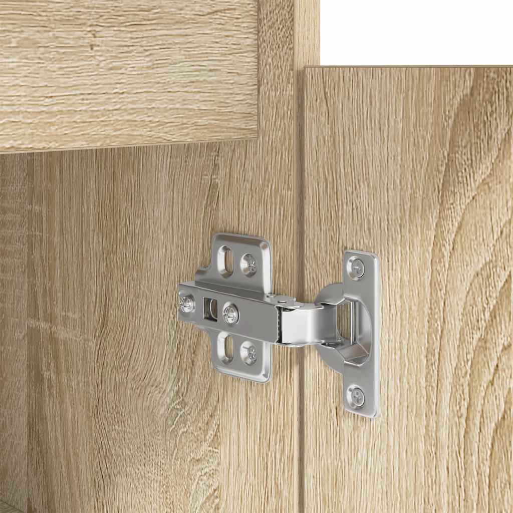 Schreibtisch Schwarz Eichen-Optik 86x49x76 cm Holzwerkstoff