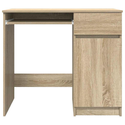 Schreibtisch Schwarz Eichen-Optik 86x49x76 cm Holzwerkstoff