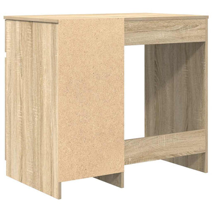 Schreibtisch Schwarz Eichen-Optik 86x49x76 cm Holzwerkstoff