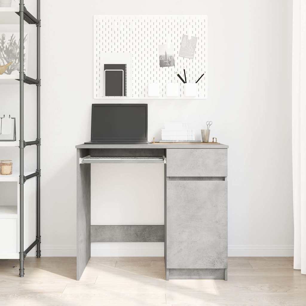 Schreibtisch Schwarz Eichen-Optik 86x49x76 cm Holzwerkstoff