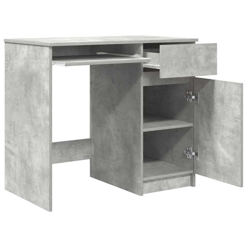 Schreibtisch Schwarz Eichen-Optik 86x49x76 cm Holzwerkstoff