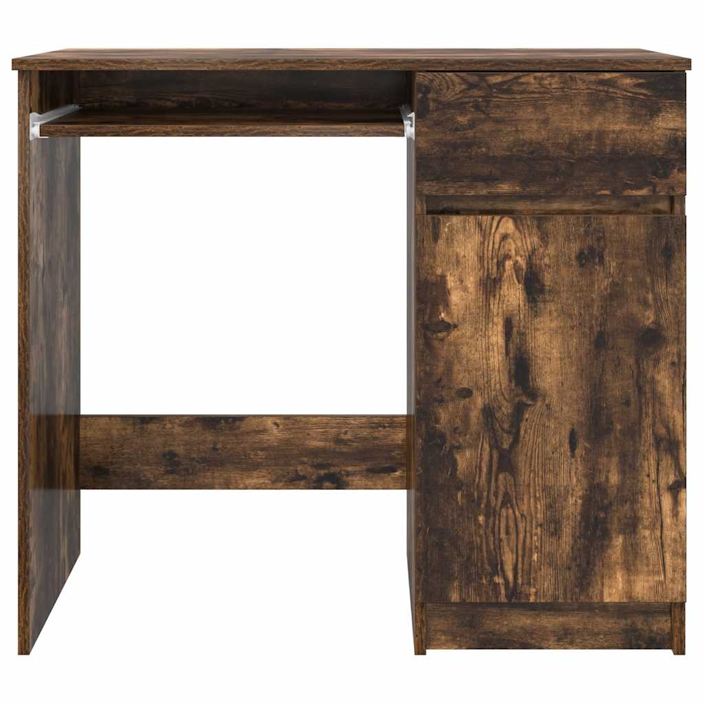 Schreibtisch Schwarz Eichen-Optik 86x49x76 cm Holzwerkstoff