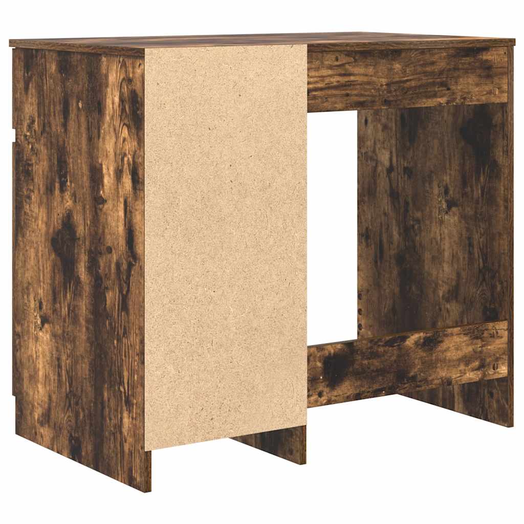 Schreibtisch Schwarz Eichen-Optik 86x49x76 cm Holzwerkstoff