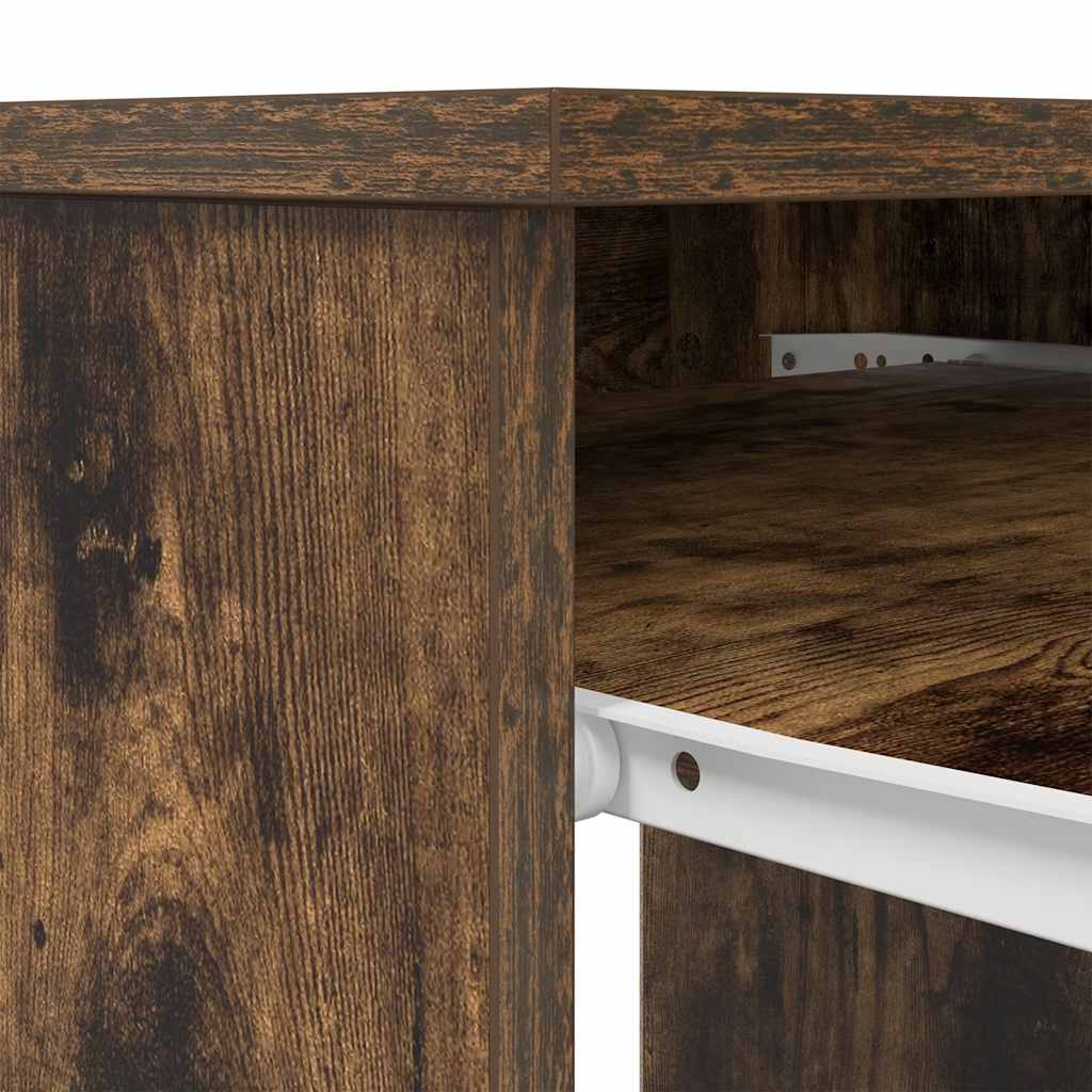 Schreibtisch Schwarz Eichen-Optik 86x49x76 cm Holzwerkstoff