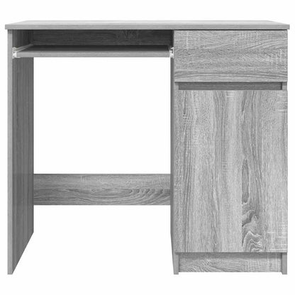 Schreibtisch Schwarz Eichen-Optik 86x49x76 cm Holzwerkstoff