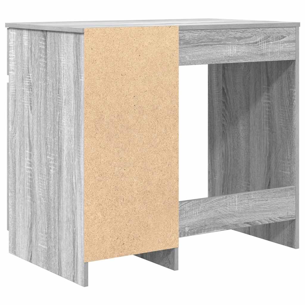 Schreibtisch Schwarz Eichen-Optik 86x49x76 cm Holzwerkstoff