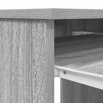 Schreibtisch Schwarz Eichen-Optik 86x49x76 cm Holzwerkstoff