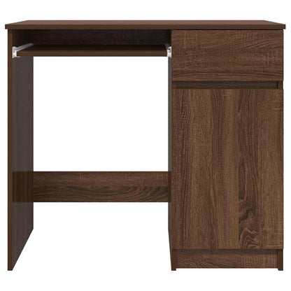 Schreibtisch Schwarz Eichen-Optik 86x49x76 cm Holzwerkstoff