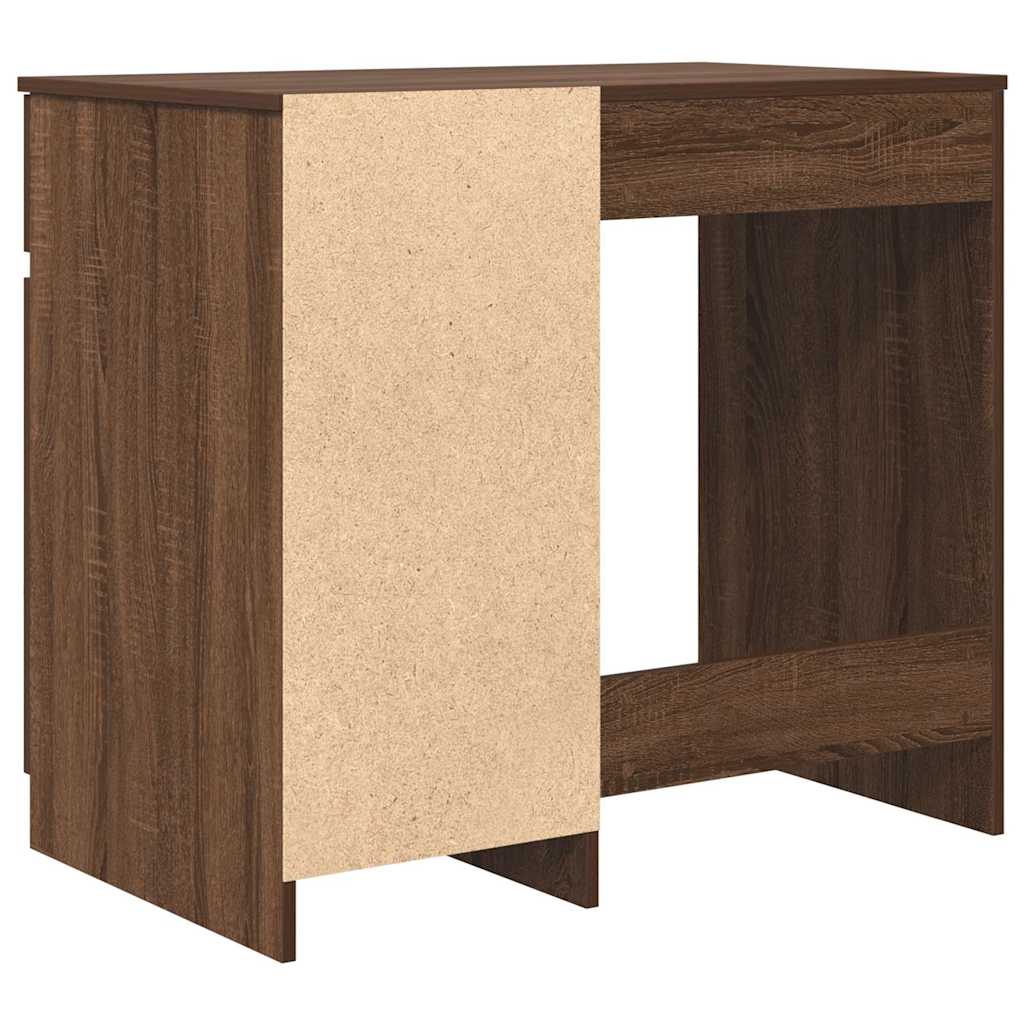 Schreibtisch Schwarz Eichen-Optik 86x49x76 cm Holzwerkstoff