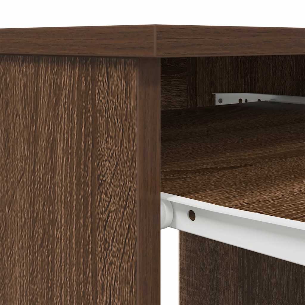 Schreibtisch Schwarz Eichen-Optik 86x49x76 cm Holzwerkstoff