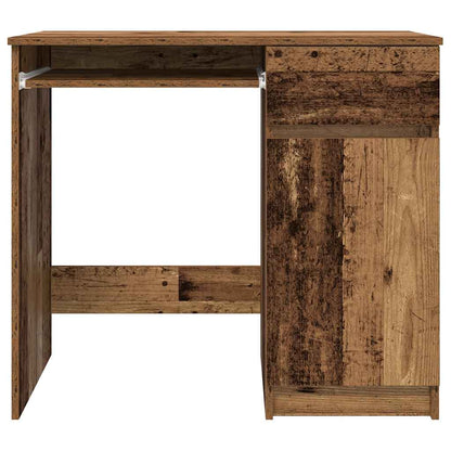 Schreibtisch Schwarz Eichen-Optik 86x49x76 cm Holzwerkstoff