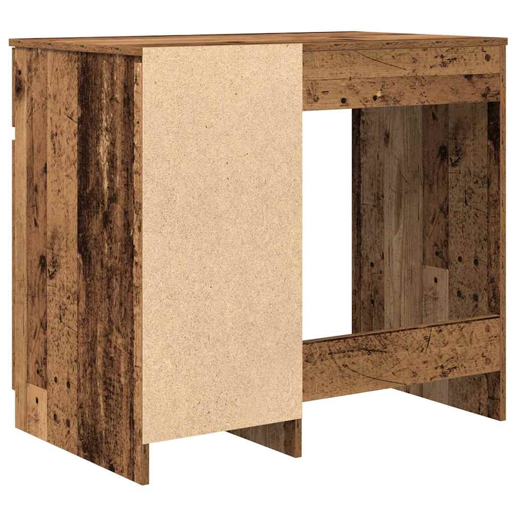 Schreibtisch Schwarz Eichen-Optik 86x49x76 cm Holzwerkstoff