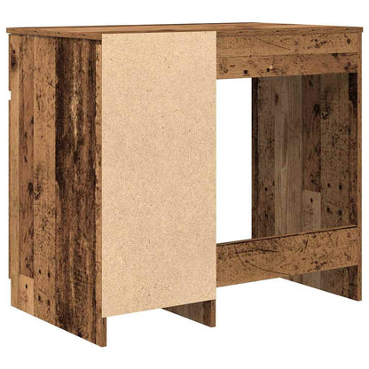 Schreibtisch Schwarz Eichen-Optik 86x49x76 cm Holzwerkstoff