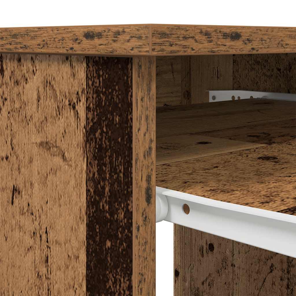 Schreibtisch Schwarz Eichen-Optik 86x49x76 cm Holzwerkstoff