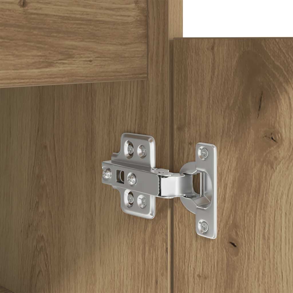 Schreibtisch Schwarz Eichen-Optik 86x49x76 cm Holzwerkstoff