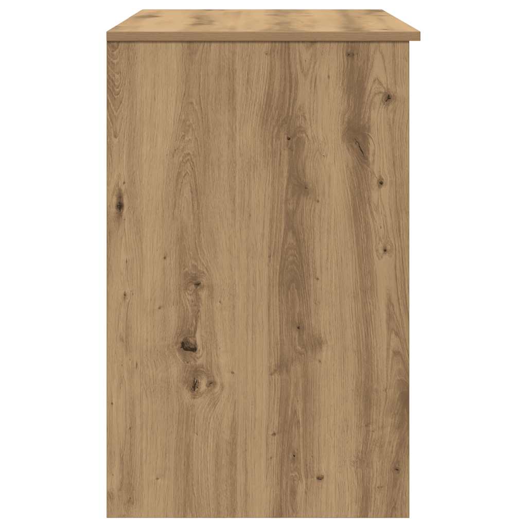 Schreibtisch Schwarz Eichen-Optik 86x49x76 cm Holzwerkstoff