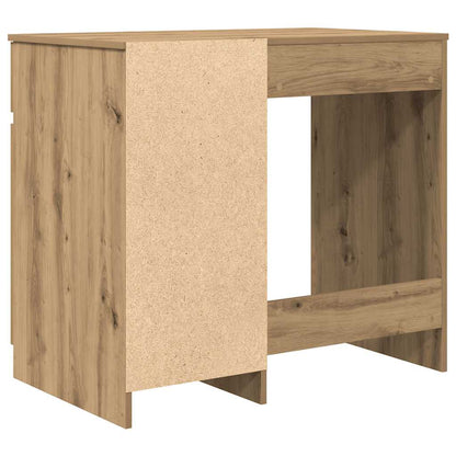 Schreibtisch Schwarz Eichen-Optik 86x49x76 cm Holzwerkstoff