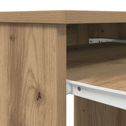 Schreibtisch Schwarz Eichen-Optik 86x49x76 cm Holzwerkstoff