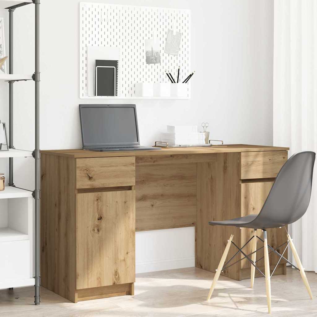 Schreibtisch Sonoma-Eiche 140 x 49 x 76 cm Holzwerkstoff