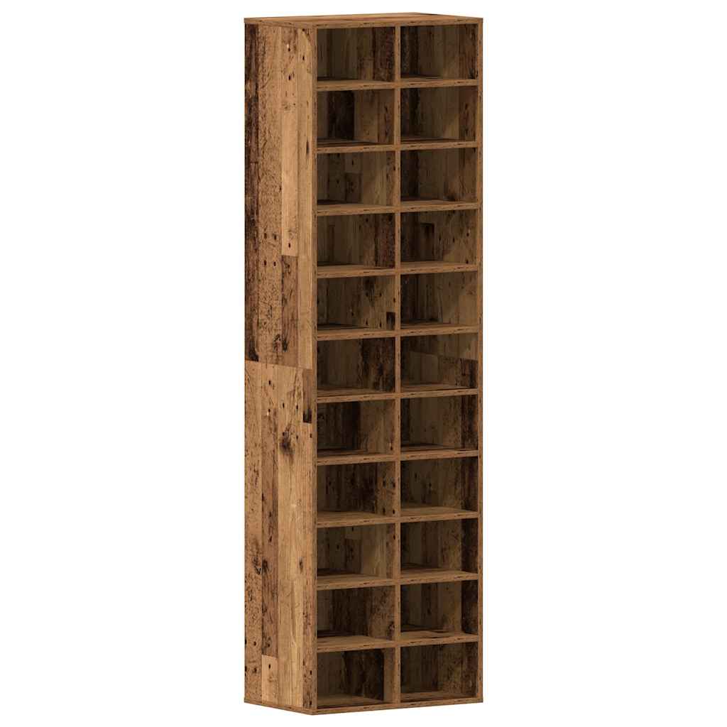 Schuhschrank Weiß 54x34x183 cm Holzwerkstoff